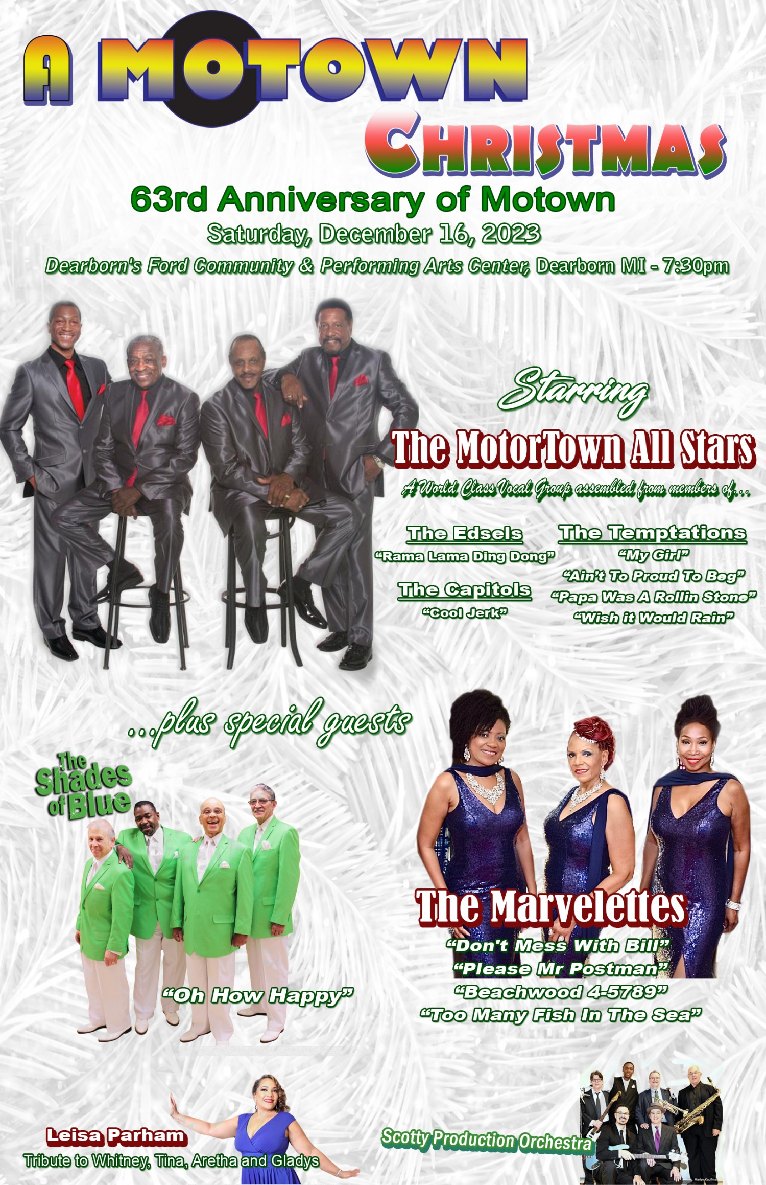 Scotty Productions present "A Motown Christmas"Events Dearborn Theater